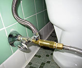 toilet water supply line repairs